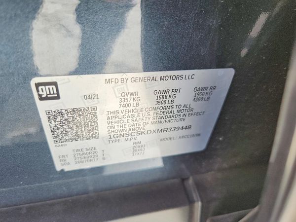 2021 CHEVROLET TAHOE