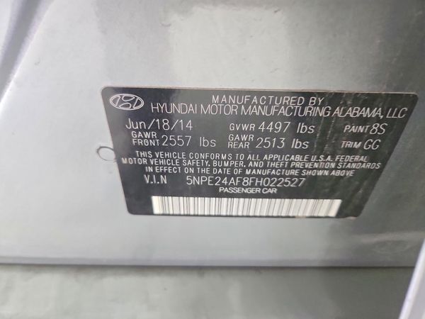 2015 HYUNDAI SONATA SE, ECO