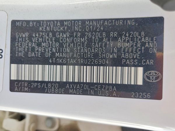 2024 TOYOTA CAMRY