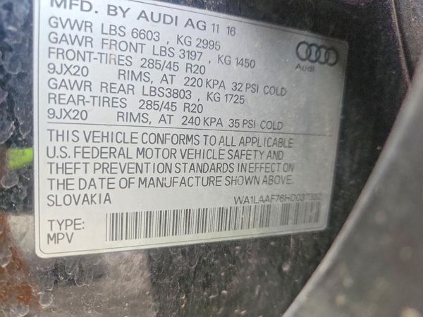 2017 AUDI Q7