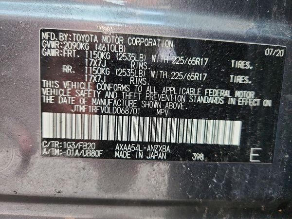 2020 TOYOTA RAV4
