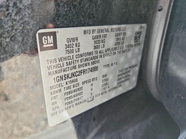 2015 CHEVROLET SUBURBAN LT