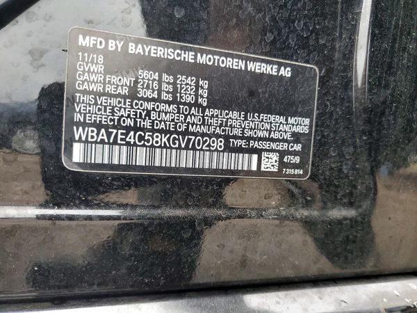 2019 BMW 740 xDrive