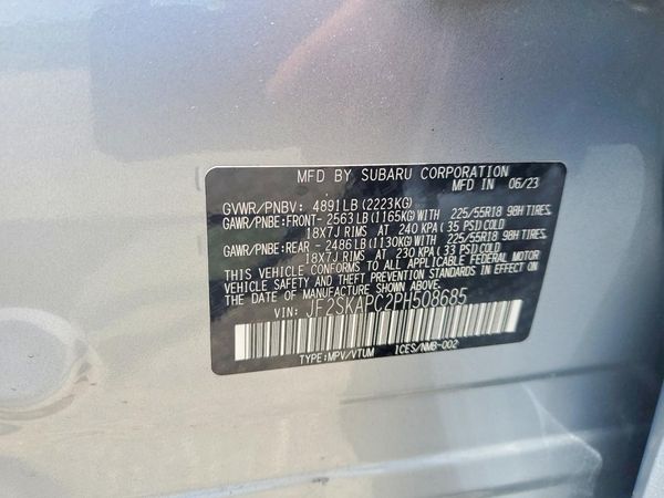 2023 SUBARU FORESTER