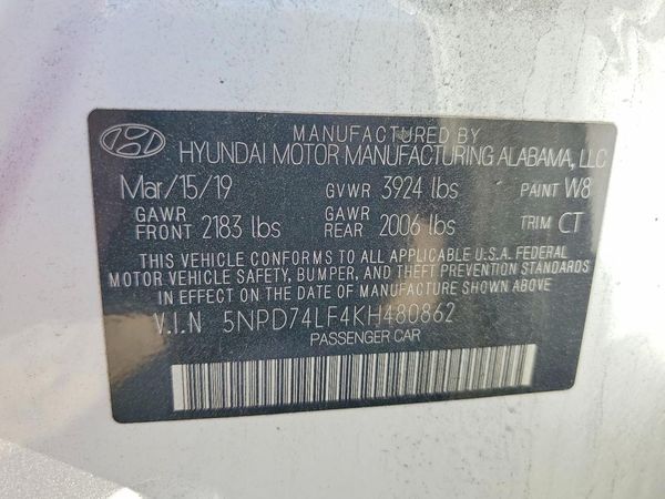 2019 HYUNDAI ELANTRA