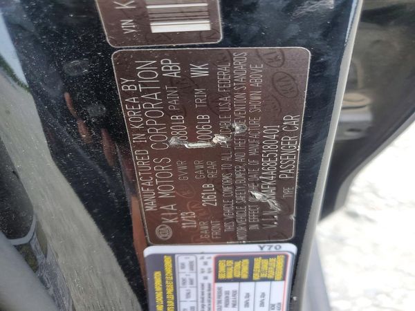 2014 KIA FORTE LX