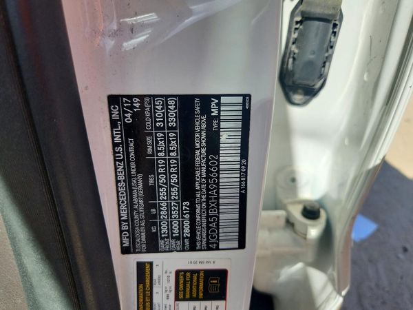 2017 MERCEDES-BENZ GLE GLE350 — VINS