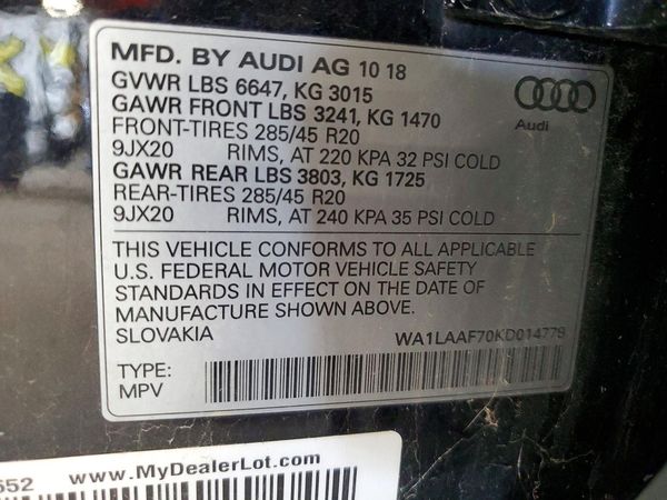 2019 AUDI Q7