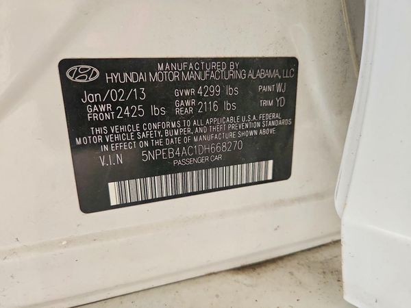 2013 HYUNDAI SONATA GLS/ GLS Popular