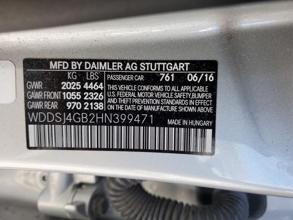 2017 MERCEDES-BENZ CLA CLA250-4M