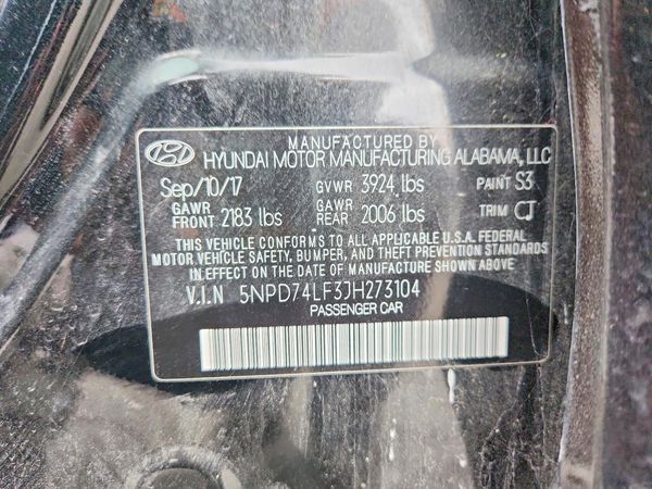 2018 HYUNDAI ELANTRA SE