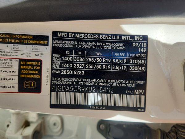 2019 MERCEDES-BENZ GLE GLE400