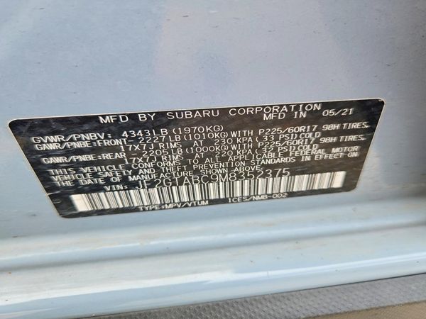2021 SUBARU CROSSTREK Base+ES