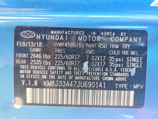 2018 HYUNDAI TUCSON