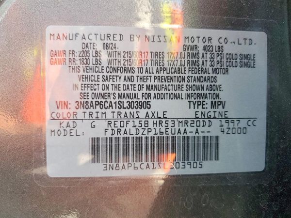 2025 NISSAN KICKS SV