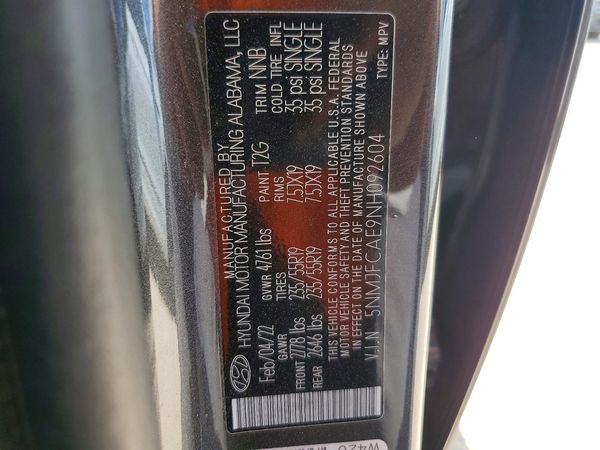 2022 HYUNDAI TUCSON SEL Convenience Pkg