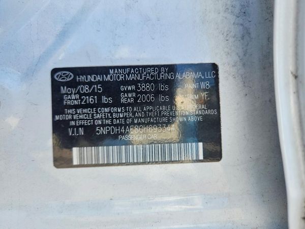 2016 HYUNDAI ELANTRA