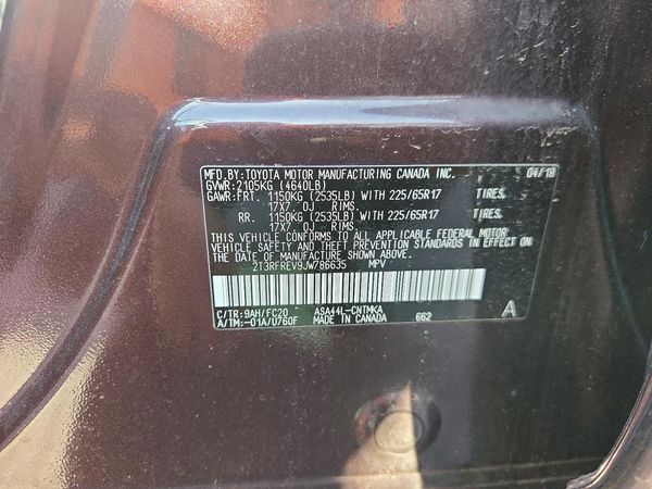 2018 TOYOTA RAV4 Adventure/XLE