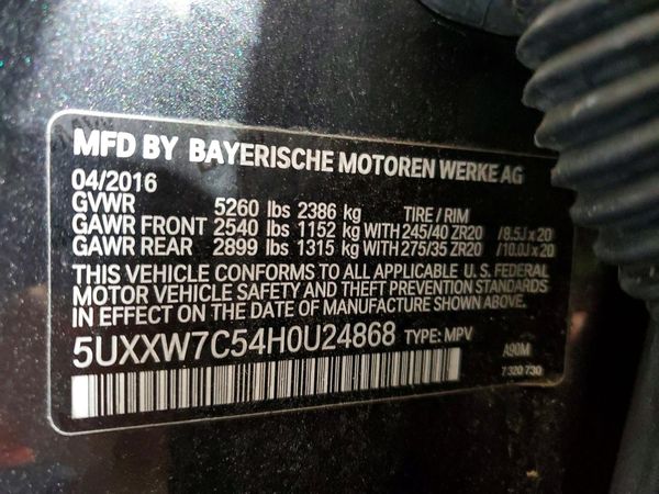 2017 BMW X4