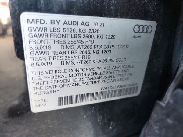 2022 AUDI Q3
