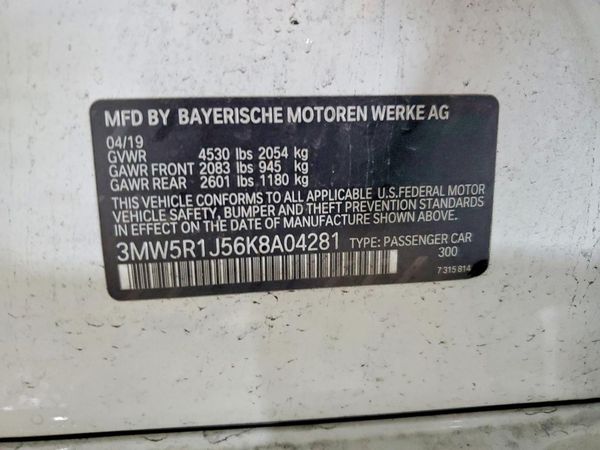 2019 BMW 330I