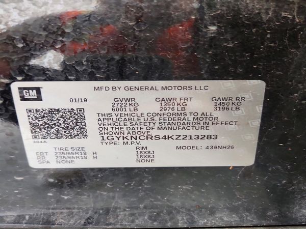 2019 CADILLAC XT5