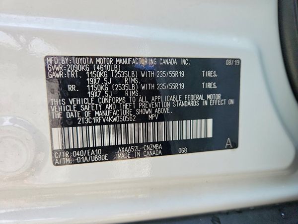 2019 TOYOTA RAV4 XLE Premium