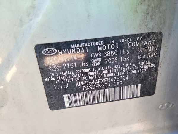 2015 HYUNDAI ELANTRA