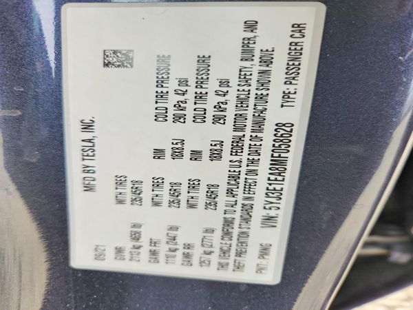 2021 TESLA MODEL 3