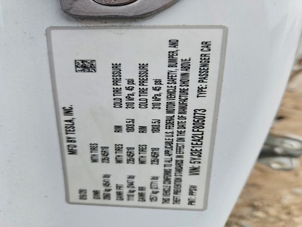 2020 TESLA MODEL 3