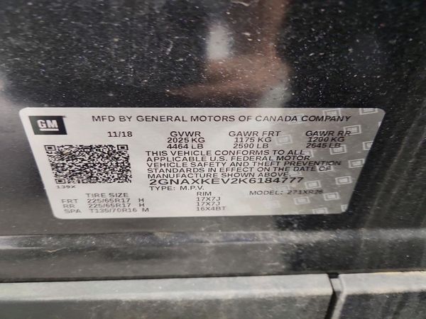 2019 CHEVROLET EQUINOX