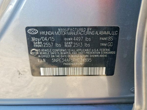2015 HYUNDAI SONATA