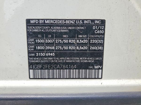 2012 MERCEDES-BENZ GL GL350 BLUETEC 4-MATIC