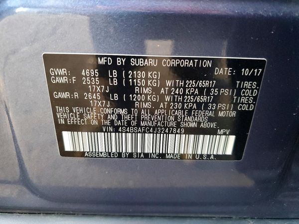 2018 SUBARU OUTBACK Premium+ES