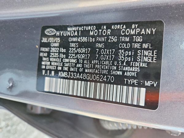 2016 HYUNDAI TUCSON