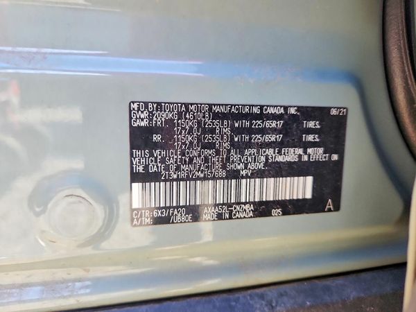 2021 TOYOTA RAV4 XLE