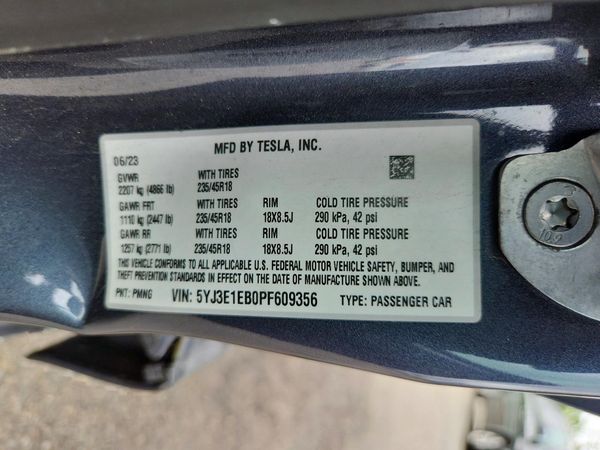 2023 TESLA MODEL 3