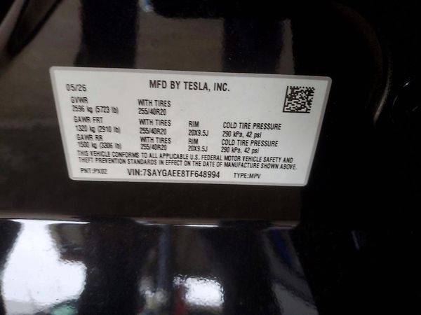 2026 TESLA MODEL Y