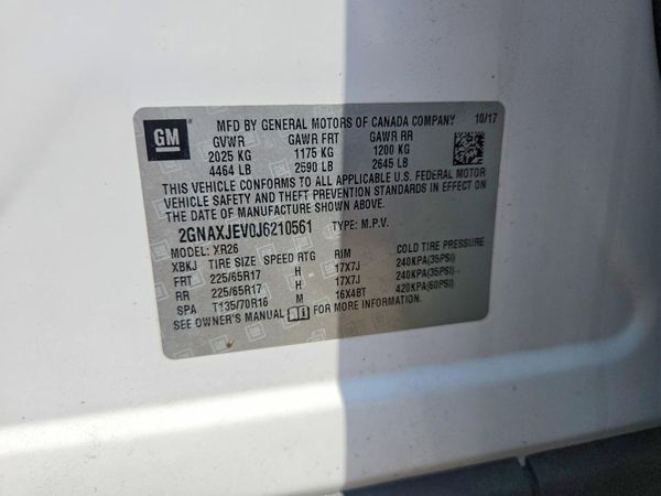 2018 CHEVROLET EQUINOX LT (1LT)