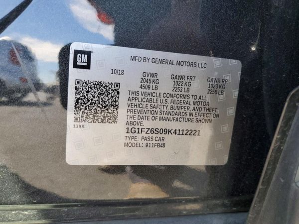 2019 CHEVROLET BOLT EV
