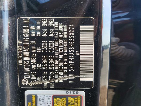 2017 KIA SORENTO EX
