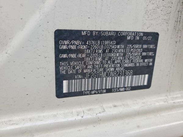 2022 SUBARU CROSSTREK Limited