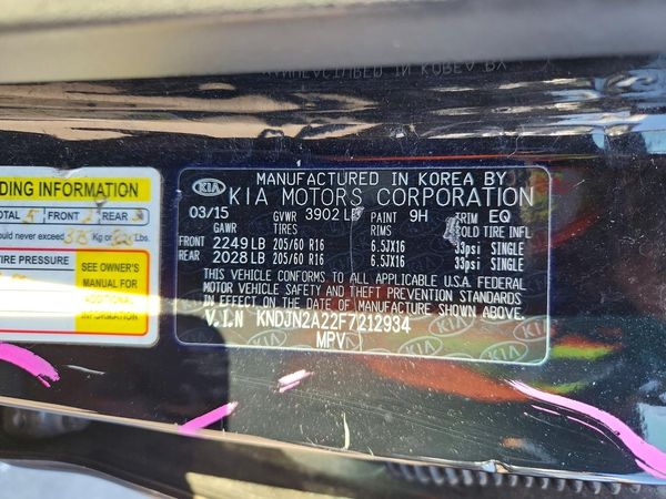 2015 KIA SOUL GL(Middle-low grade)