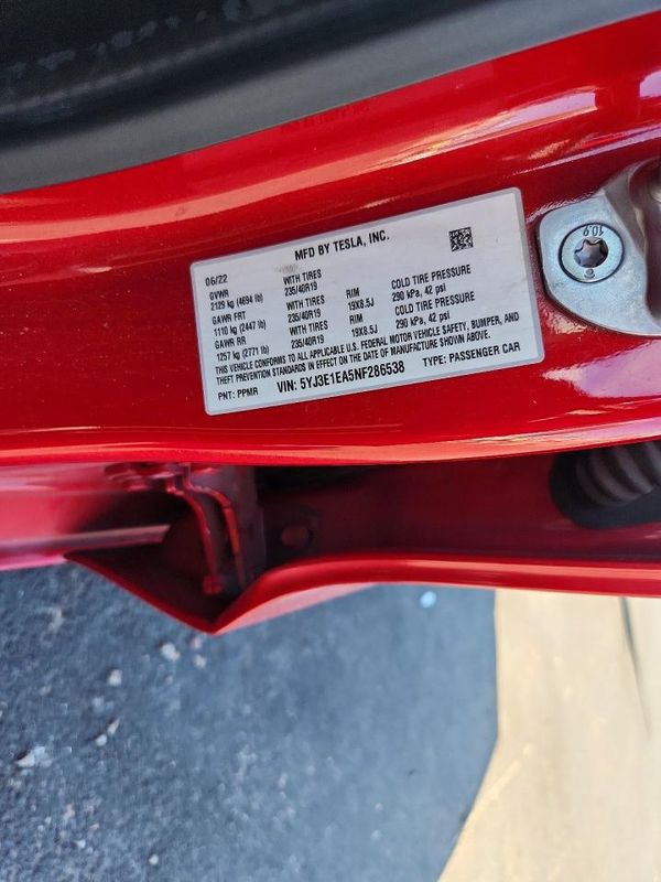 2022 TESLA MODEL 3
