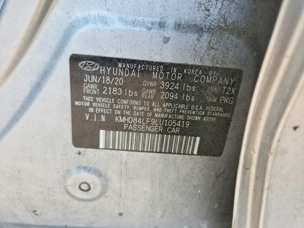 2020 HYUNDAI ELANTRA