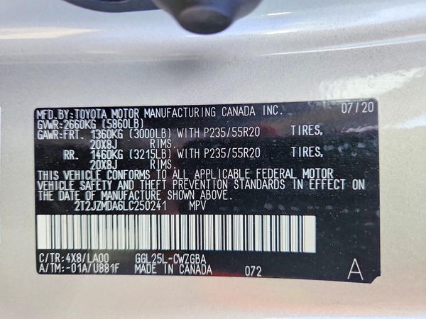 2020 LEXUS RX 350 Luxury