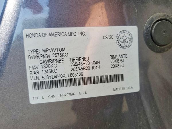 2020 ACURA MDX SH-AWD A-SPEC