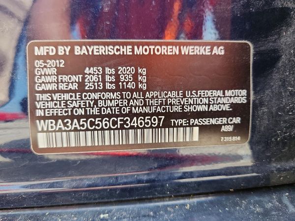 2012 BMW 328