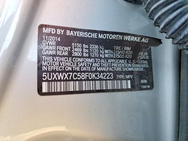 2015 BMW X3 xDrive35i