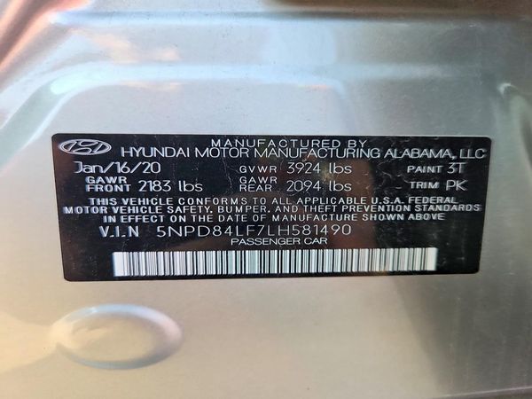 2020 HYUNDAI ELANTRA